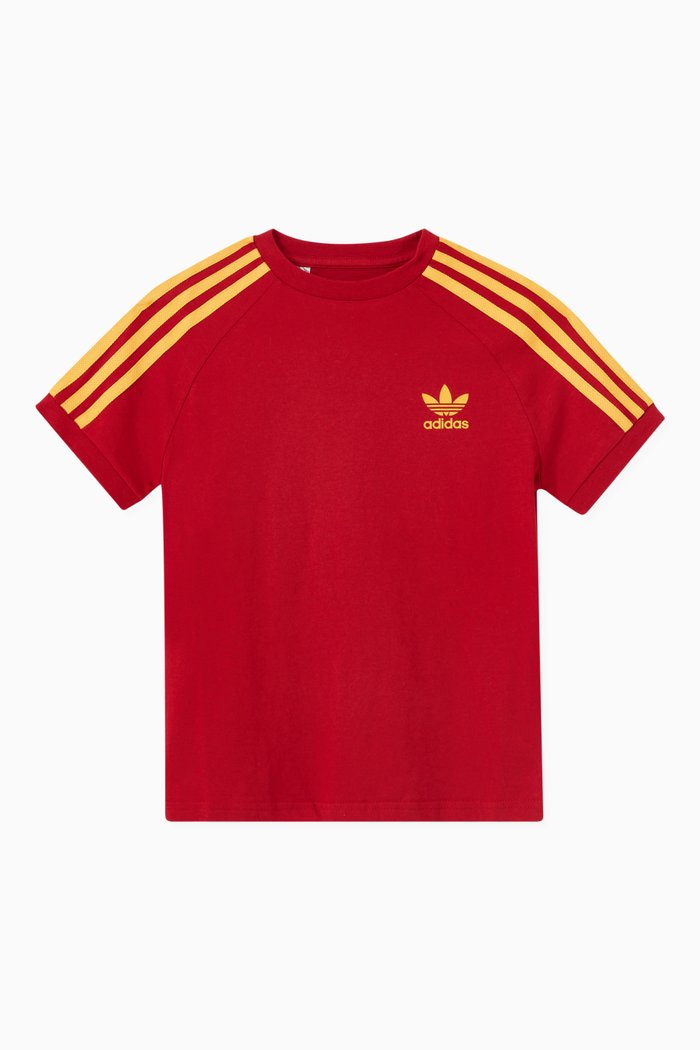 

Adicolor 3-Stripes Logo T-shirt in Cotton, Red