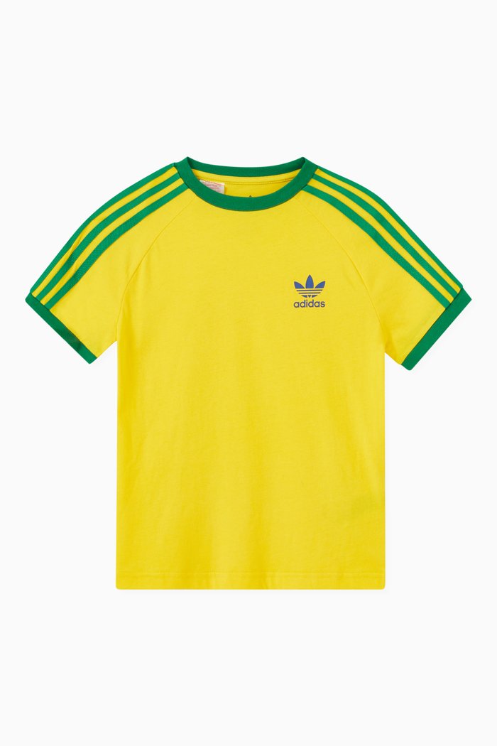 

Adicolor 3-Stripes Logo T-shirt in Cotton, Yellow