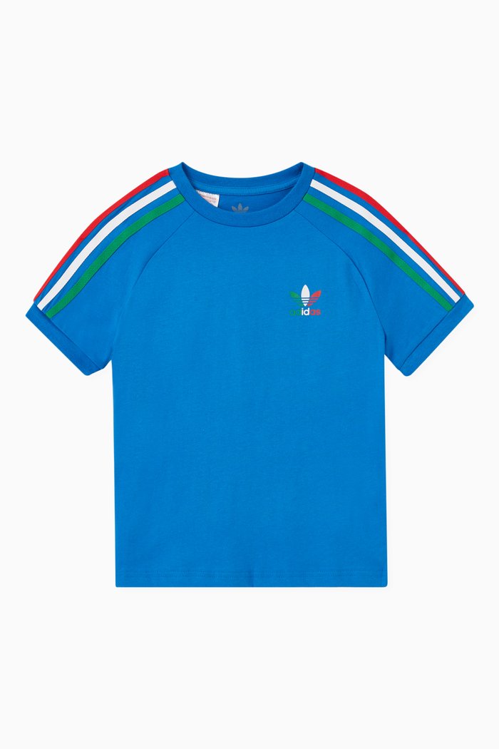 

Adicolor 3-Stripes Logo T-shirt in Cotton, Blue