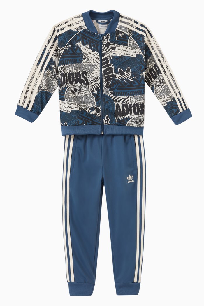 

Logo Tracksuit in Recycled Tricot, Grey