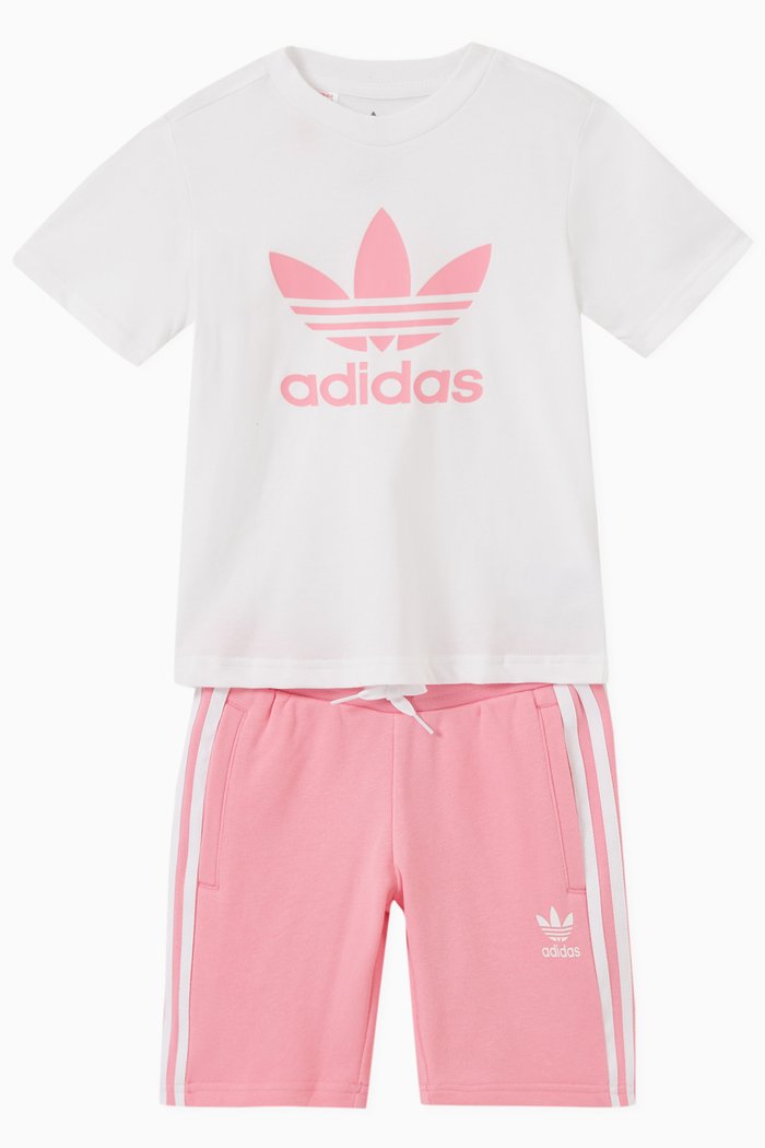 

Adicolour T-shirt & Shorts Set in Cotton Jersey, Multicolour
