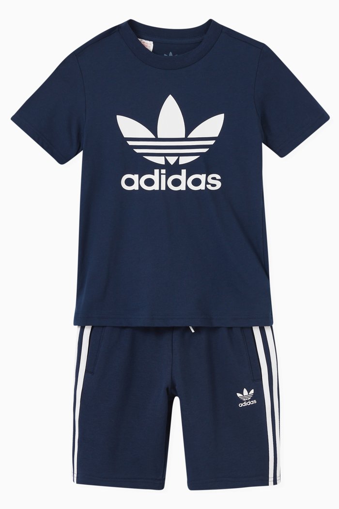 

Adicolor T-shirt & Shorts Set in Cotton, Blue