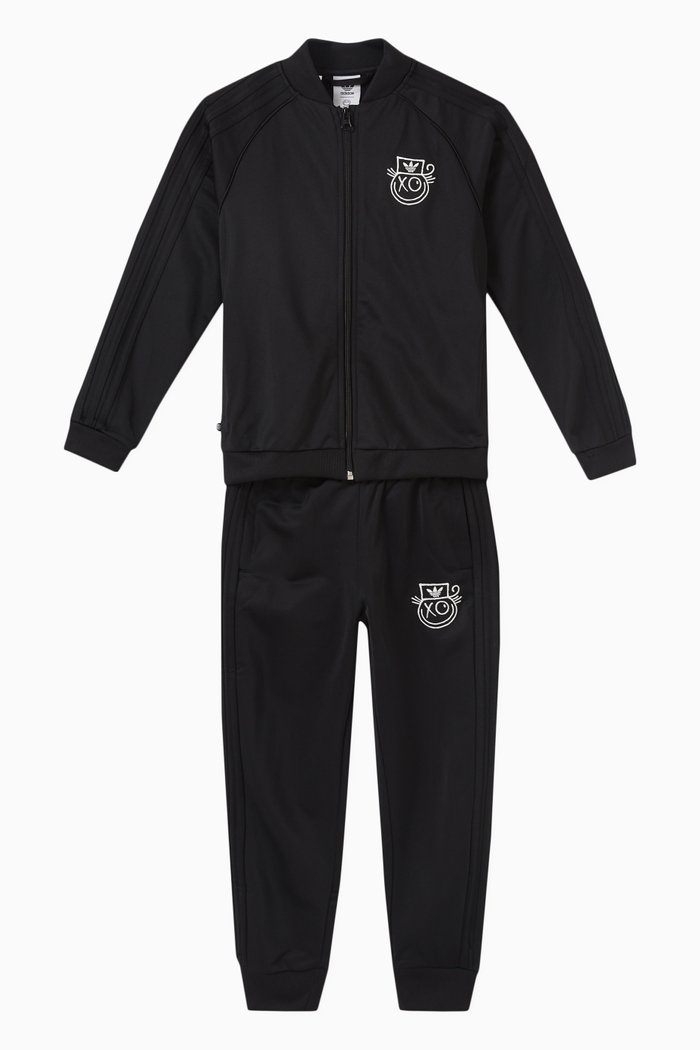 

André Saraiva Graphic Tracksuit in Recycled Fabric, Black