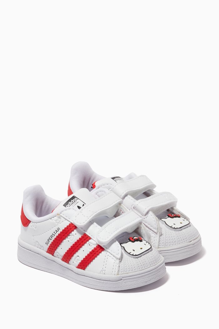 

x Hello Kitty Superstar Sneakers in Faux Leather, Red