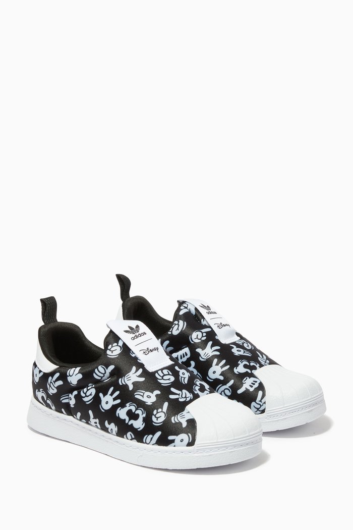 

x Disney Superstar 360 Sneakers in Recycled Material, Black