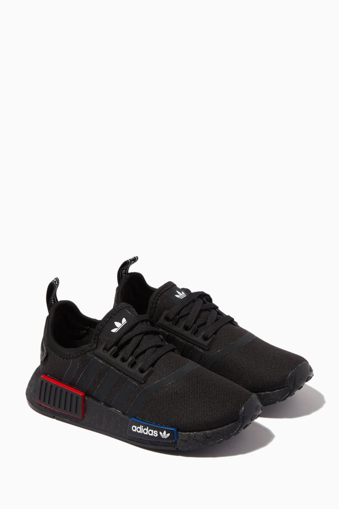 

NMD R1 Sneakers in Mesh, Black