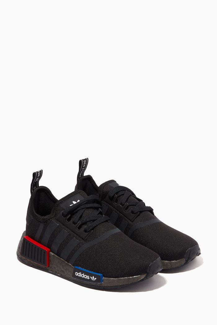 

NMD R1 Sneakers in Recycled Materials, Black