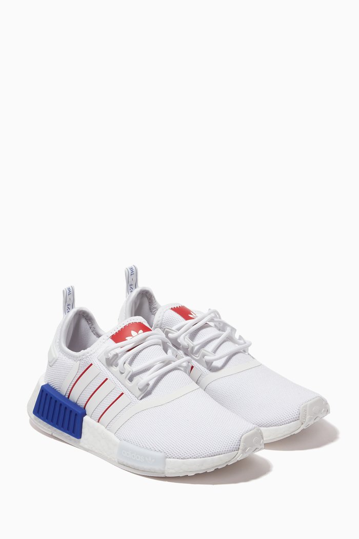 

NMD R1 Sneakers in Recycled Materials, White