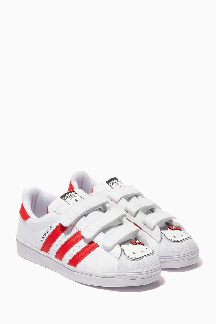 

x Hello Kitty Superstar Sneakers in Faux Leather, Red