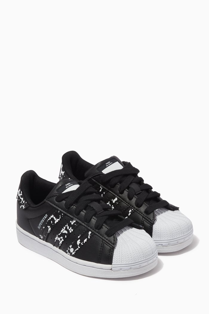 

Superstar Sneakers in Recycled Synthetic Leather, Black