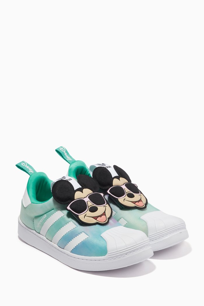 

x Disney Superstar 360 Sneakers in Recycled Materials, Blue