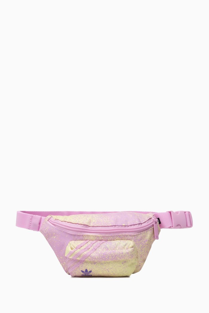 

Graffiti Graphic Belt Bag in Plain Weave, Pink