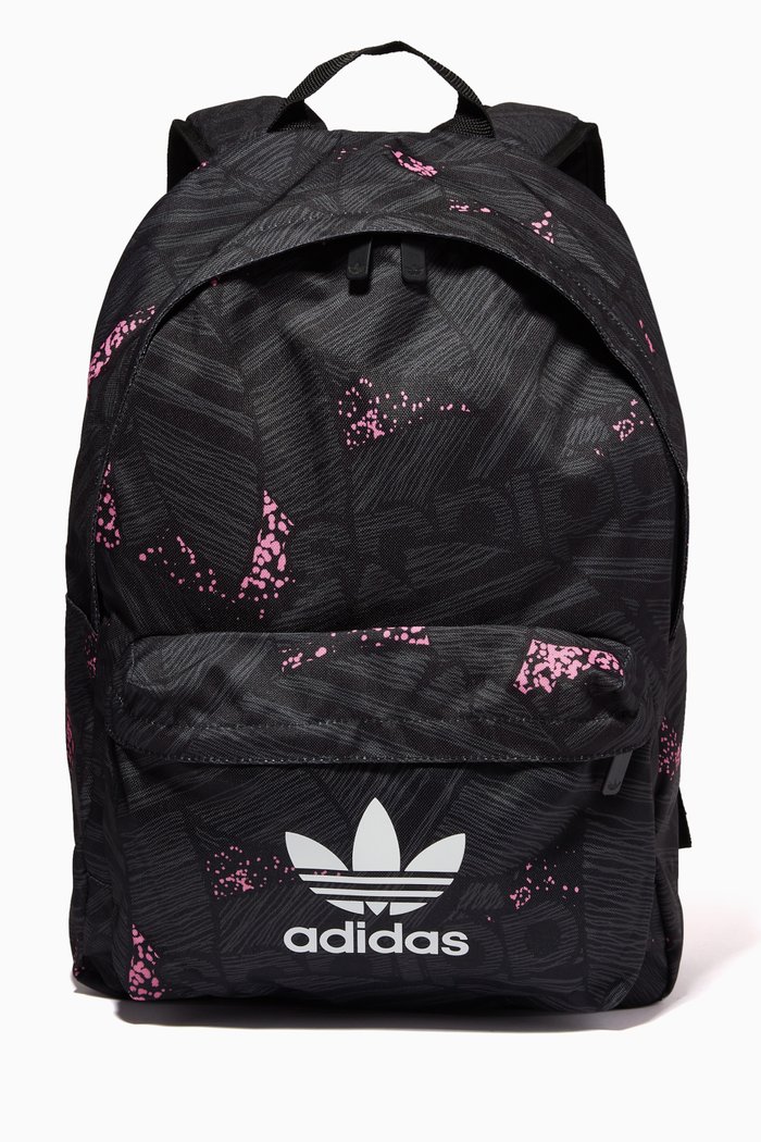 

Logo Print Backpack in Recycled Materials, Black