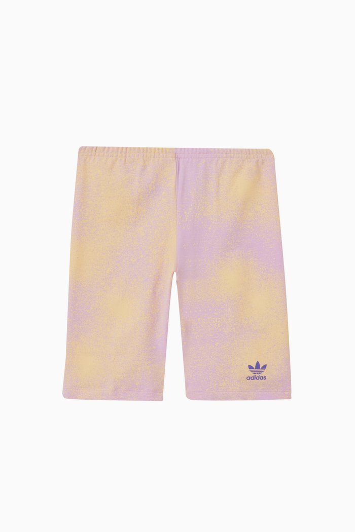 

Graphic Logo Biker Shorts in Cotton, Purple