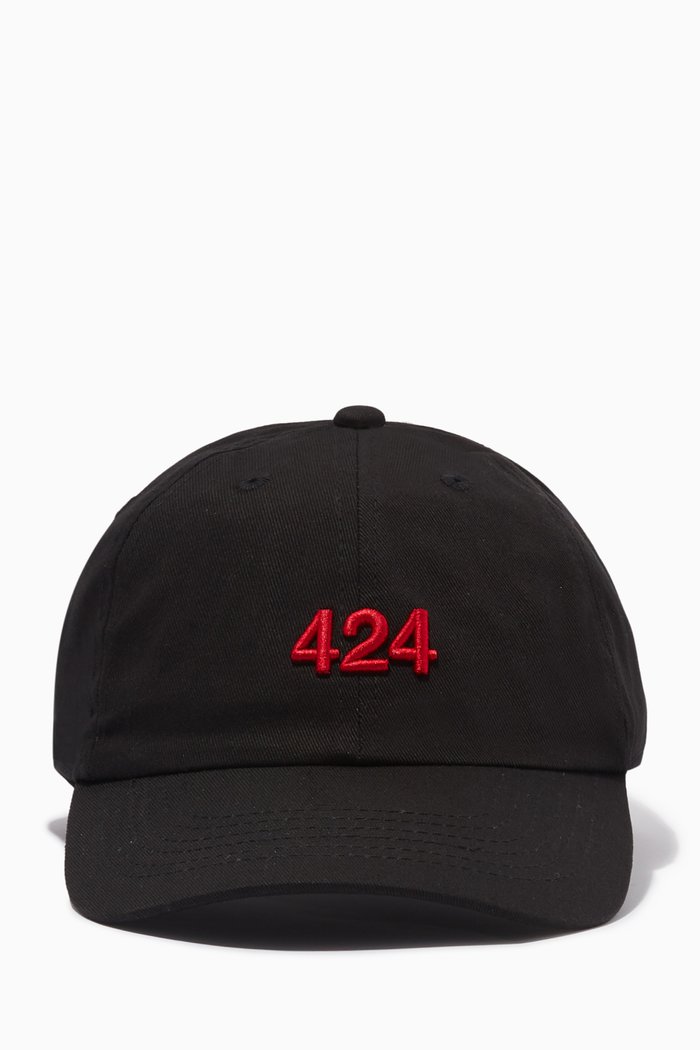 

Embroidered Logo Cap in Cotton-twill, Black