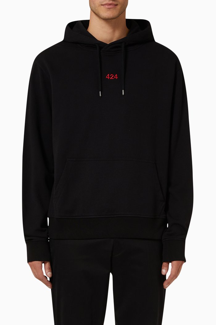 

Hoodie in Fleece, Black
