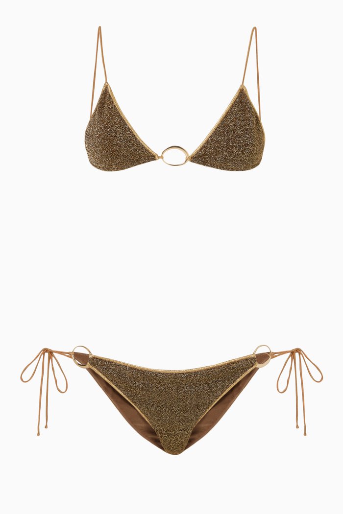 

Lumiere O-kini Set in Lurex, Brown