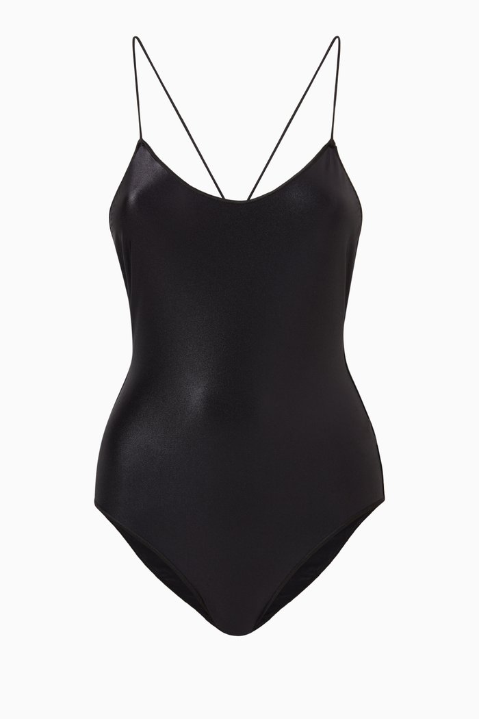 

Glow O Maillot Swimsuit in Nylon, Black