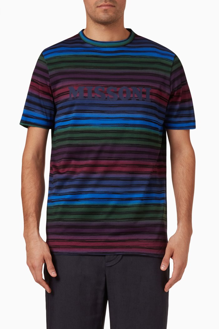 

Logo Print T-Shirt in Jersey, Multicolour