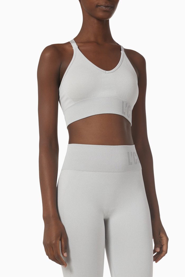 

Elevate Seamless Bra in Stretch Nylon, Grey