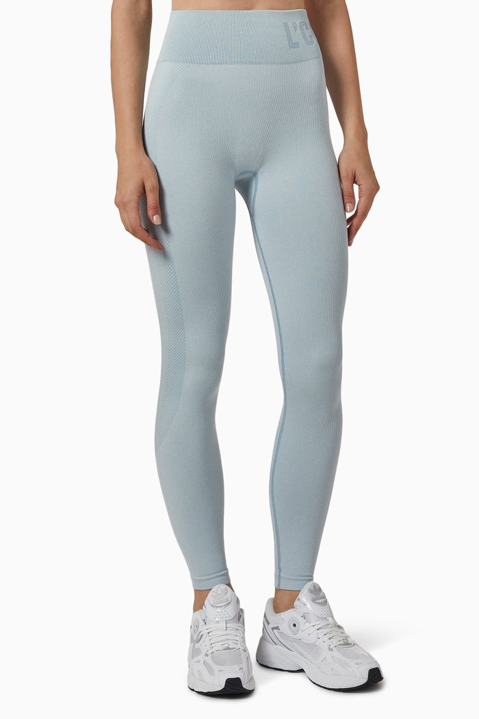 

Elevate Seamless Leggings in Stretch Nylon, Blue