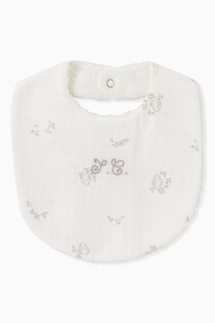 

Petit Augustin Bib in Cotton-poplin, White