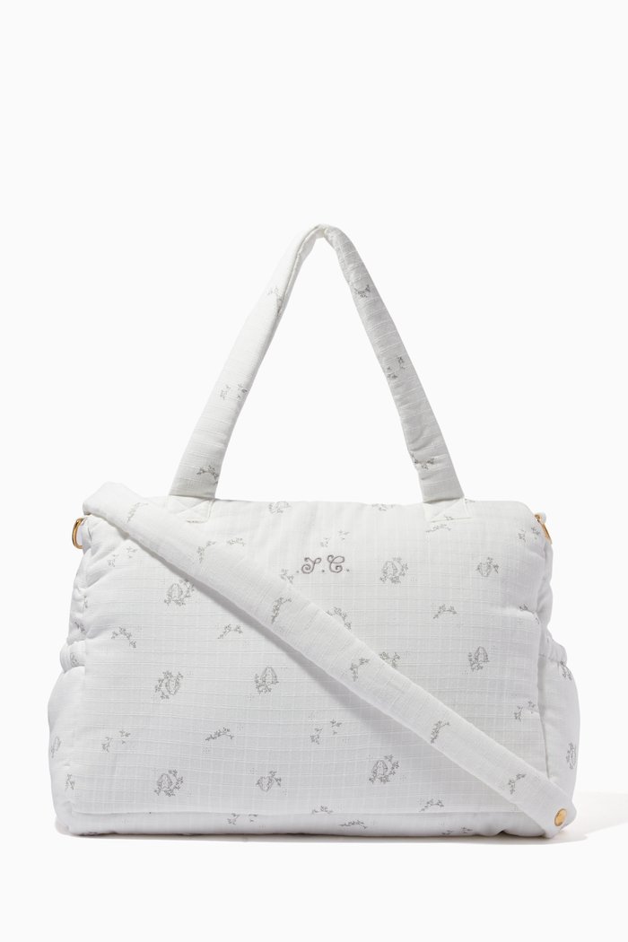 

Petit Augustin Changing Bag in Cotton-poplin, White