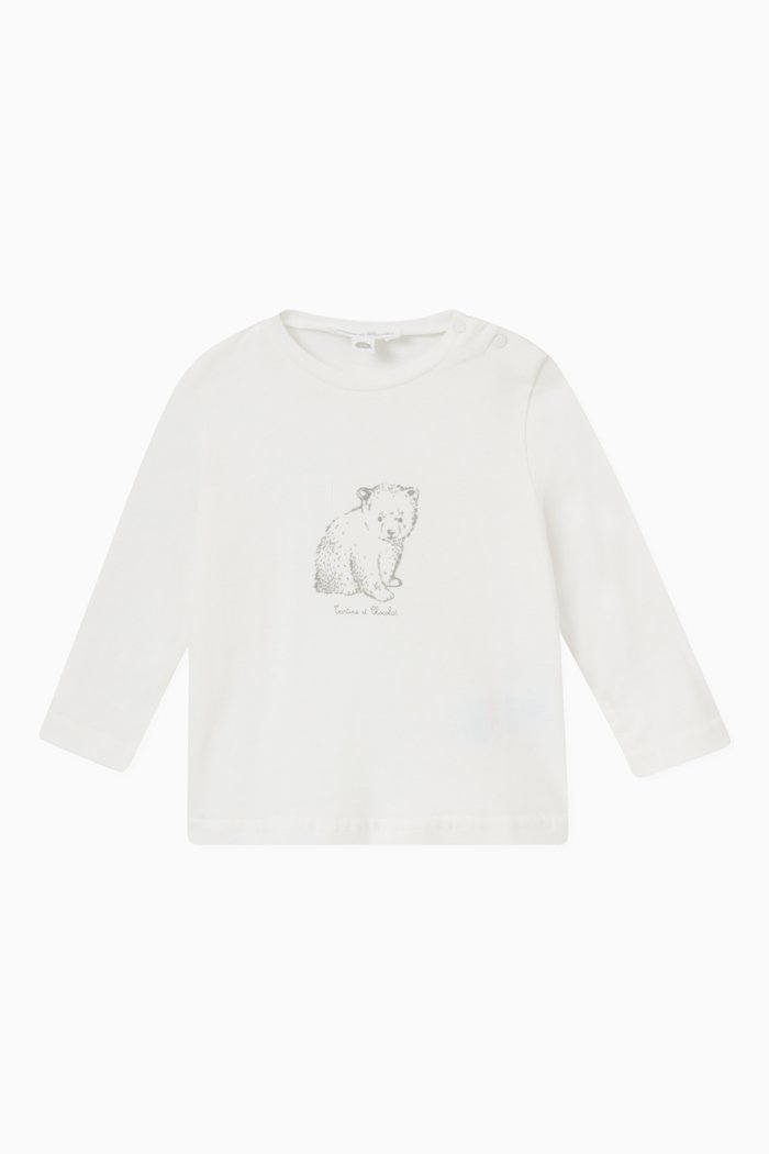 

Graphic Print T-shirt in Cotton, Neutral