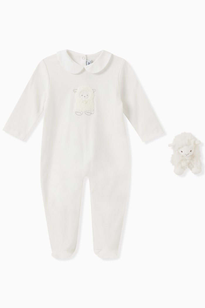 

Edmond the Sheep Sleepsuit & Toy Set, Neutral
