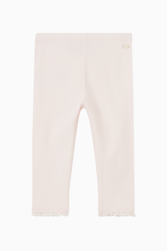 

Plain Leggings in Cotton, Pink