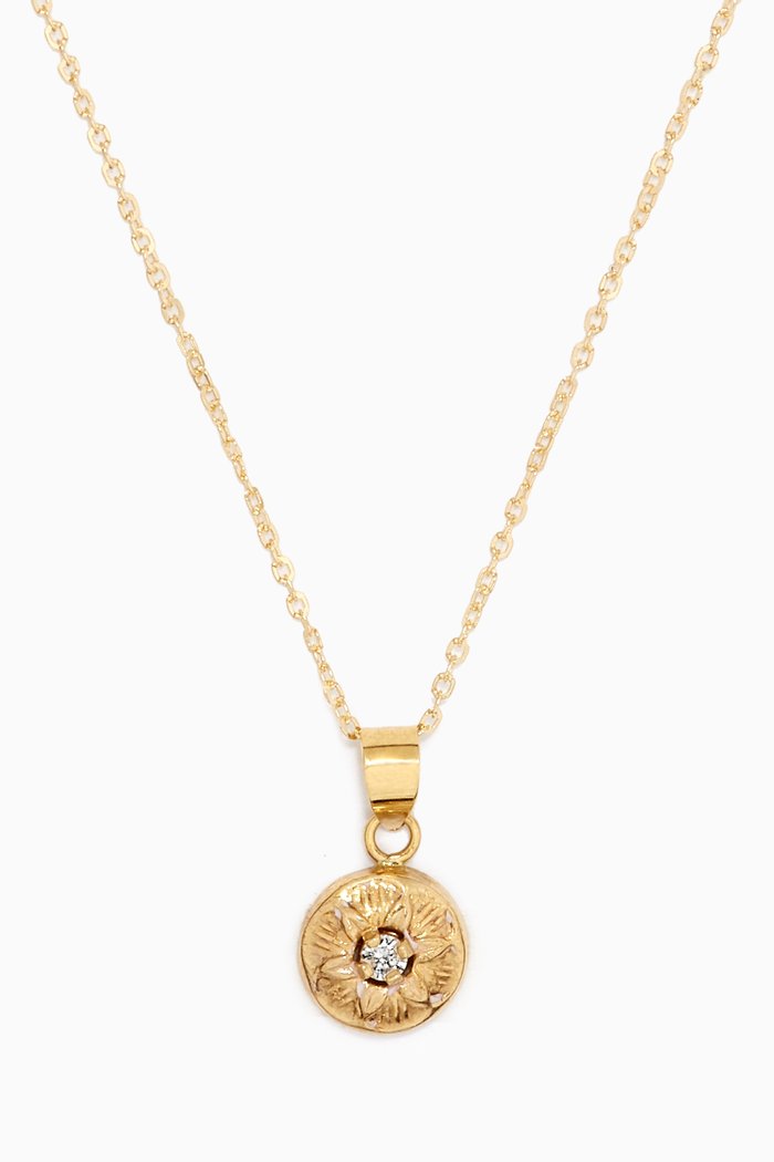 

Floral Diamond Pendant in 18kt Yellow Gold