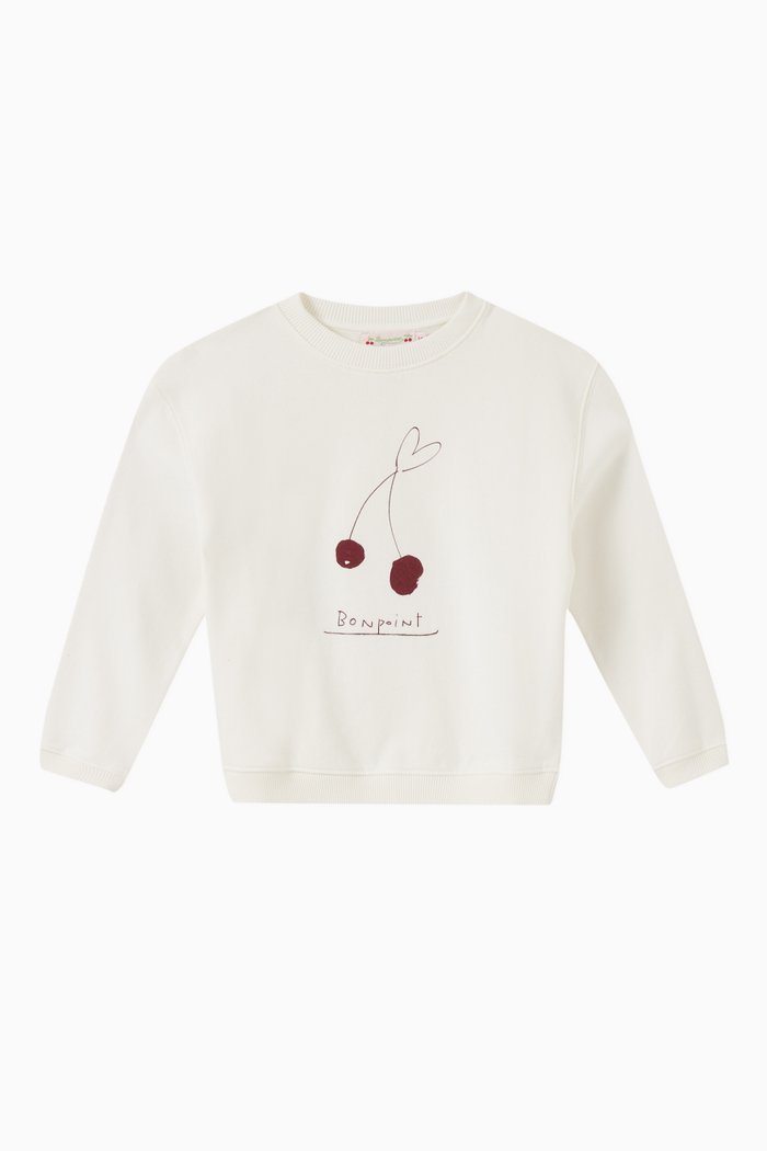 

Tayla Sweatshirt in Organic Cotton, White