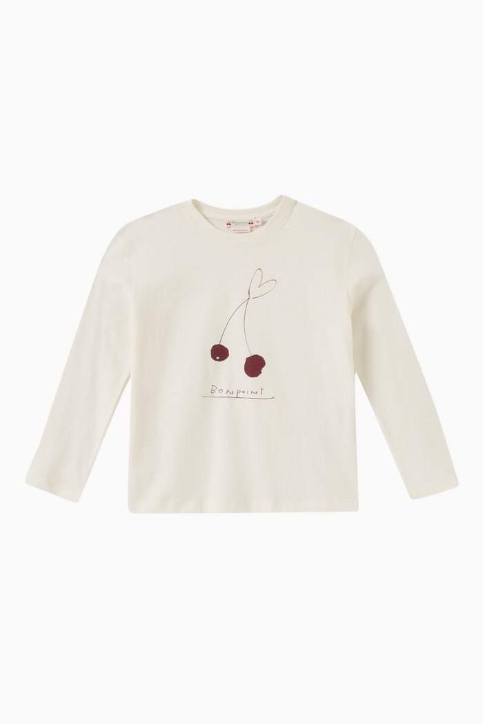 

Theia Long-sleeve T-shirt in Jersey, White