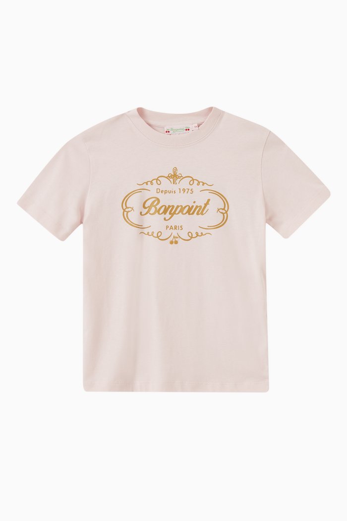 Thida T-shirt in Organic Cotton, Pink