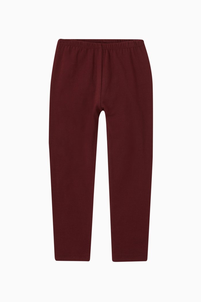 

Solid Leggings in Organic Cotton, Red