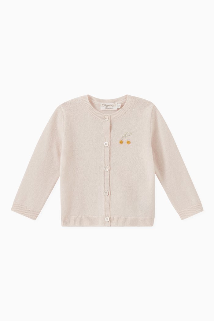 

Teyana Cherry Cardigan in Cashmere, Pink