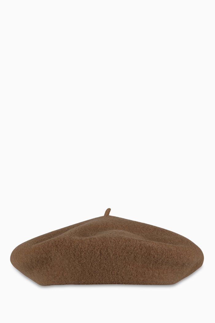 

x Laulhère Tekla Beret in Wool, Neutral