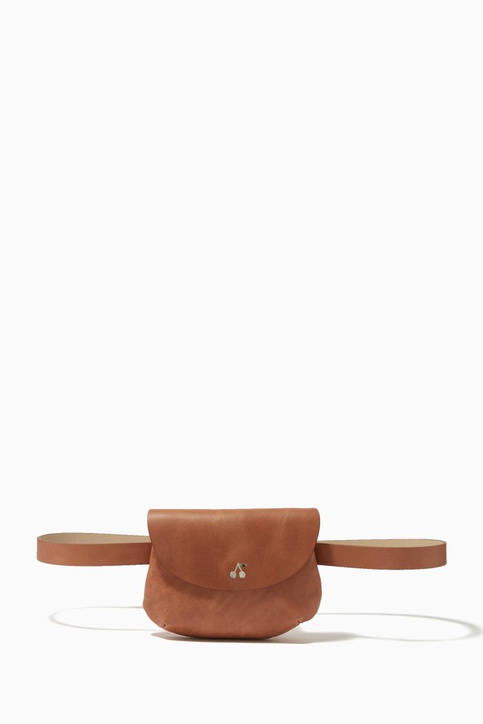 

Tulla Pouch Belt Bag in Calfskin Leather, Orange