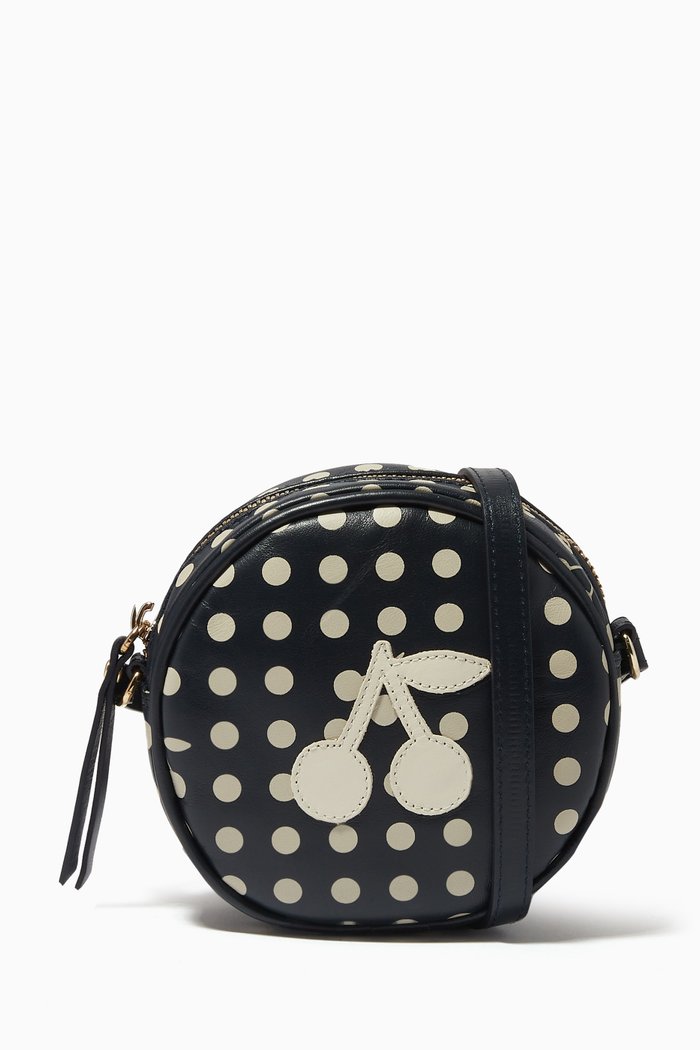 

Gomette Crossbody Bag in Leather, Blue