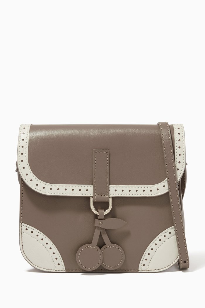 

Tadam Crossbody Bag in Leather, Brown