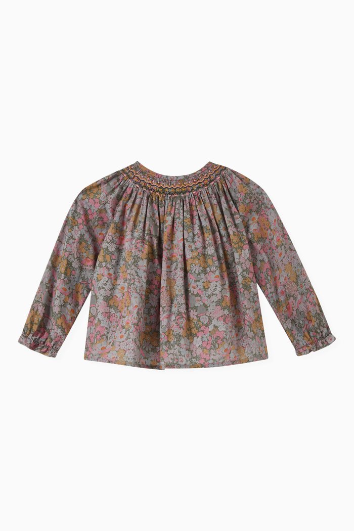 

Griotte Blouse in Organic Cotton, Green