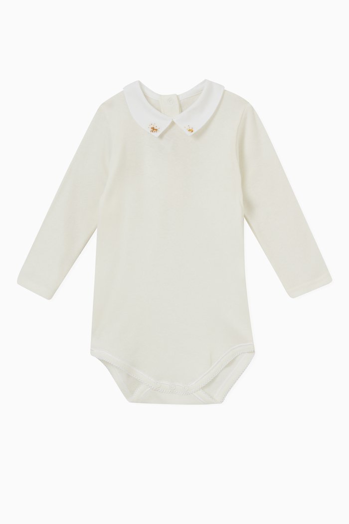 

Septembre Bodysuit in Organic Cotton, Yellow