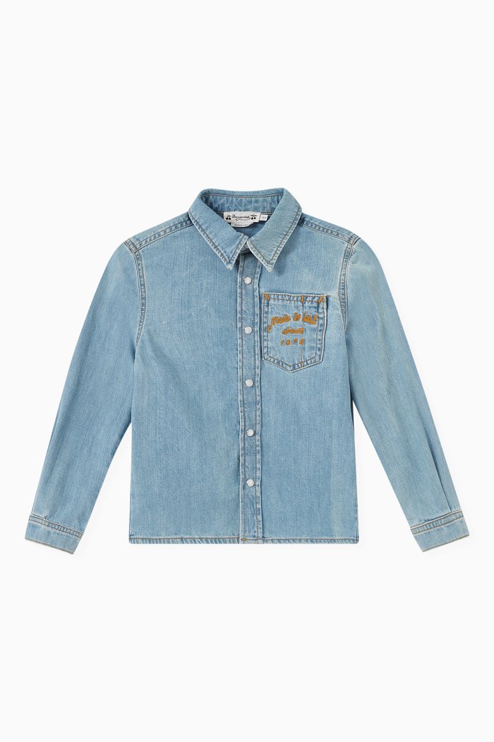 

Bilal Shirt in Denim, Blue