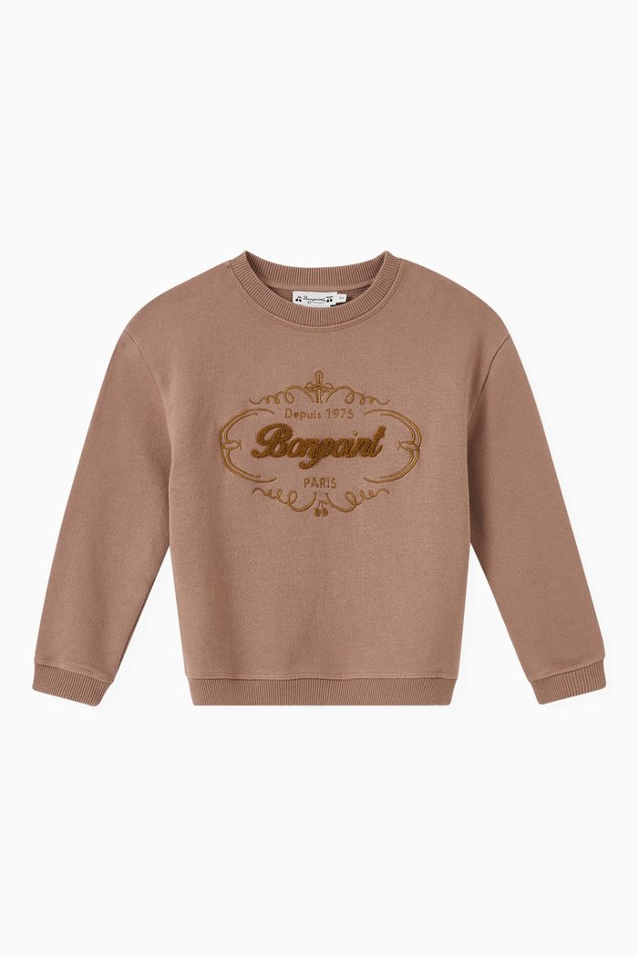 

Logo Print Sweatshirt in Cotton, Neutral