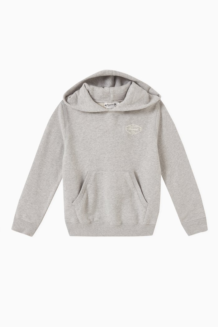

Logo Hoodie in Cotton, Grey