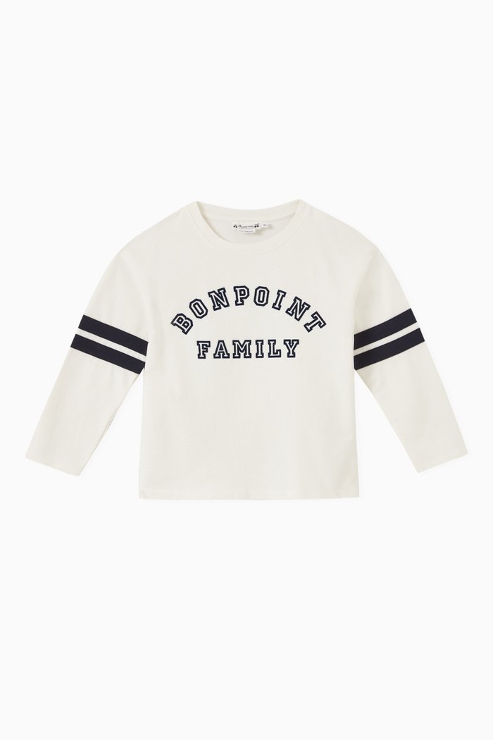 

Logo Long-sleeved T-shirt in Cotton, White