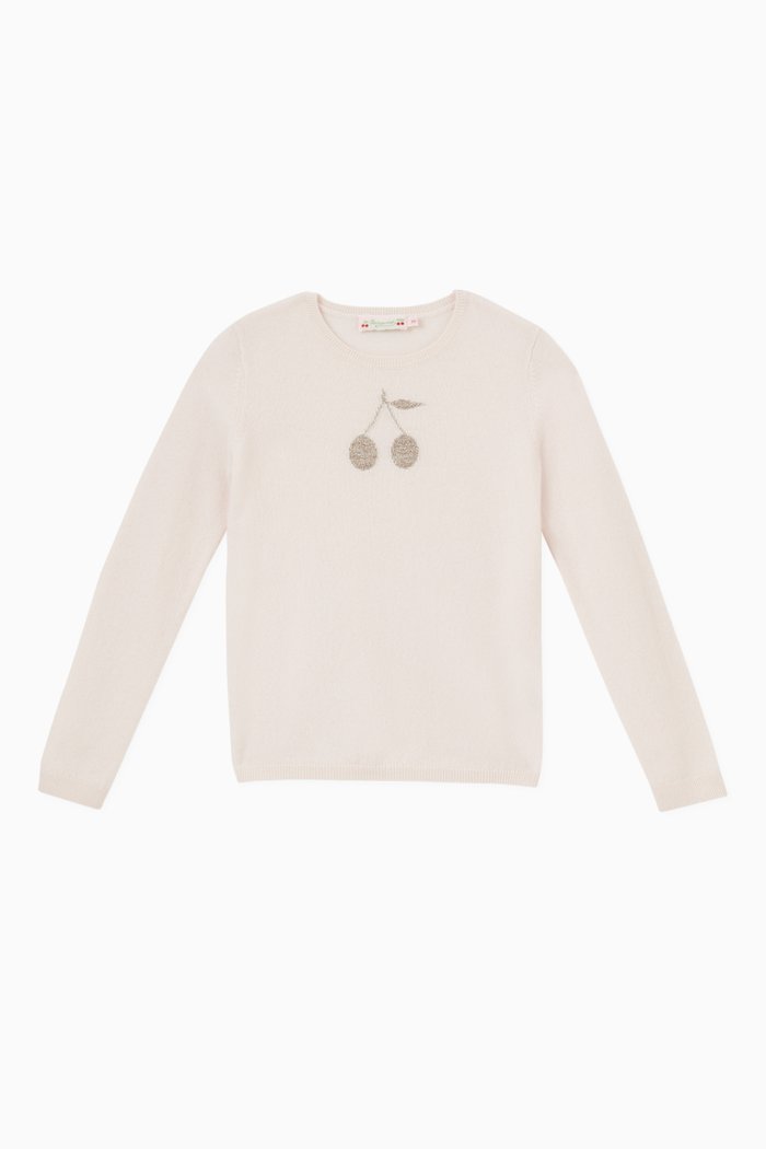 

Cherry Sweater in Cashmere, Pink