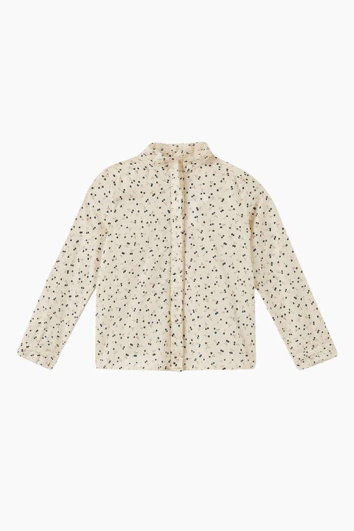 

Bree Blouse in Organic Cotton, Neutral