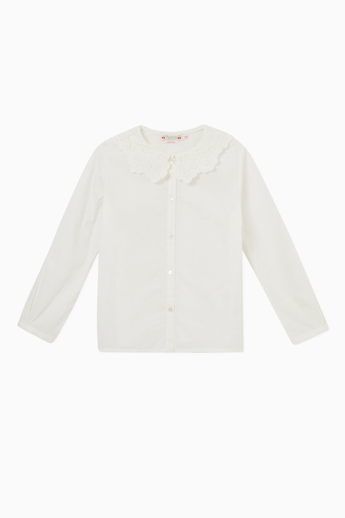 Brune Blouse in Cotton, White
