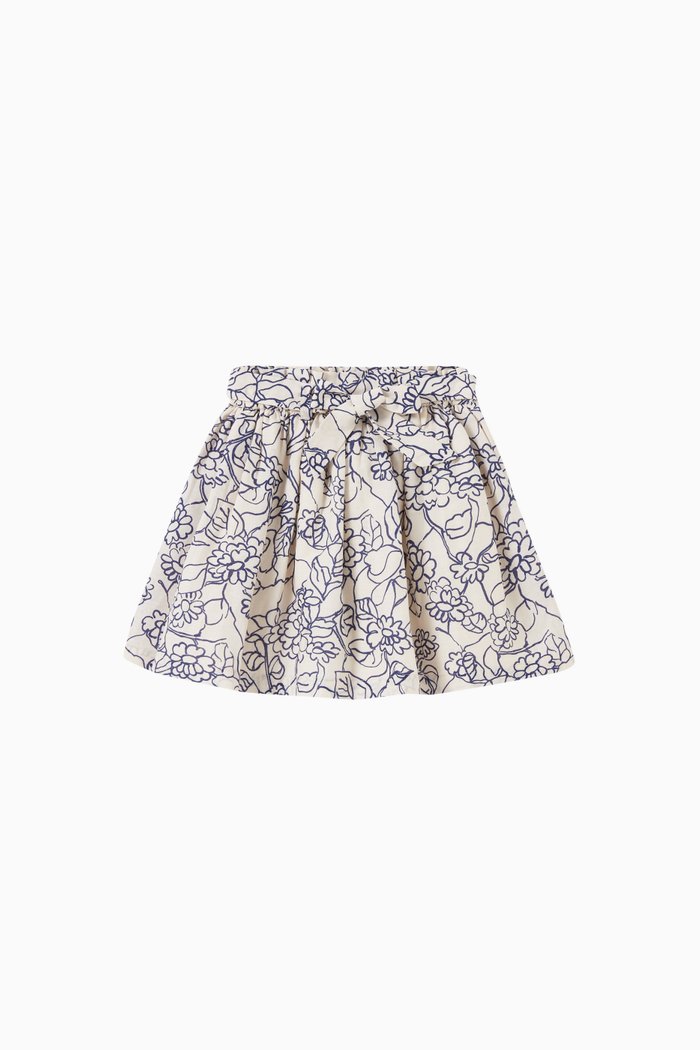 

Tuie Skirt in Linen Blend, Grey